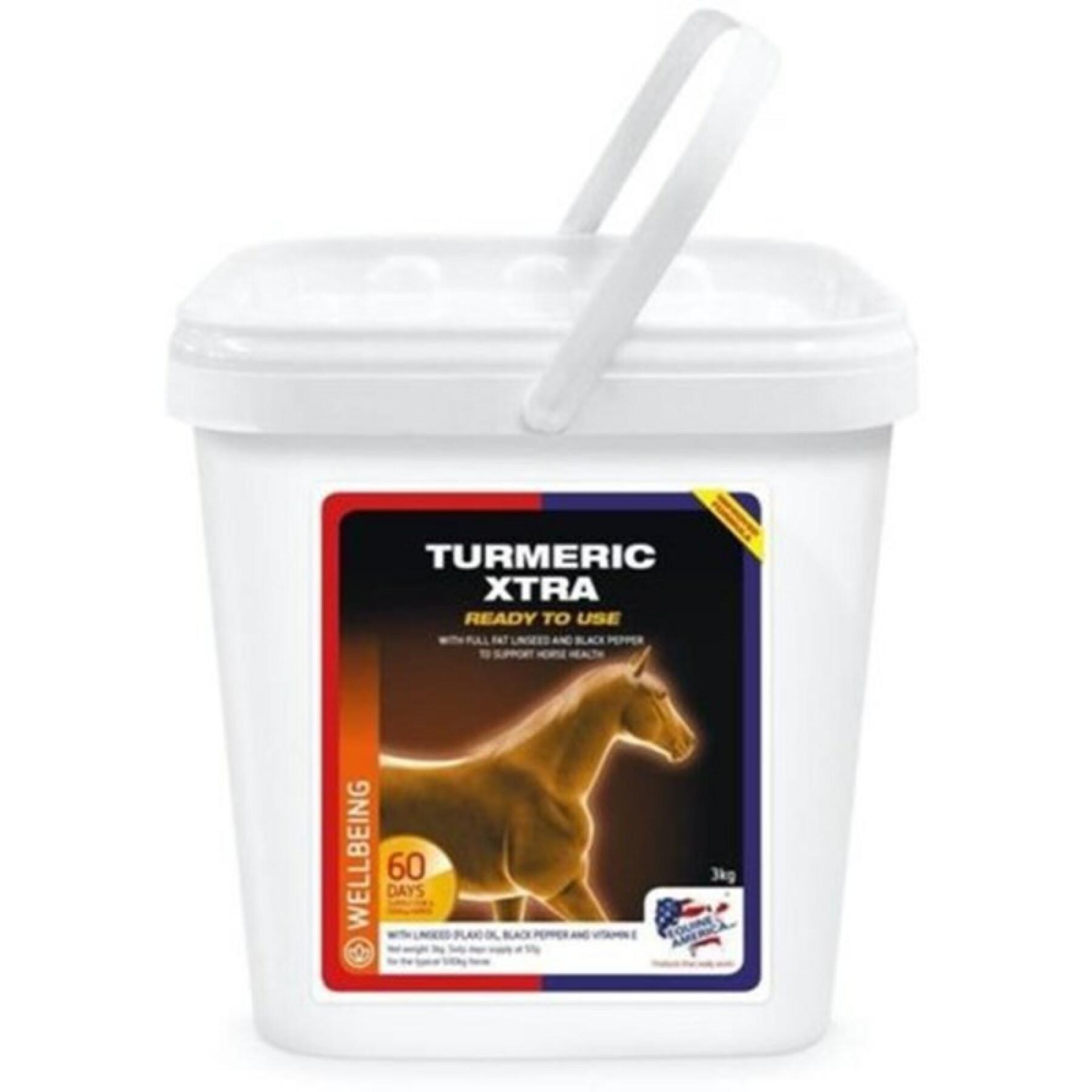 Suplemento alimenticio para caballos Equine America Turmeric xtra 3 kg
