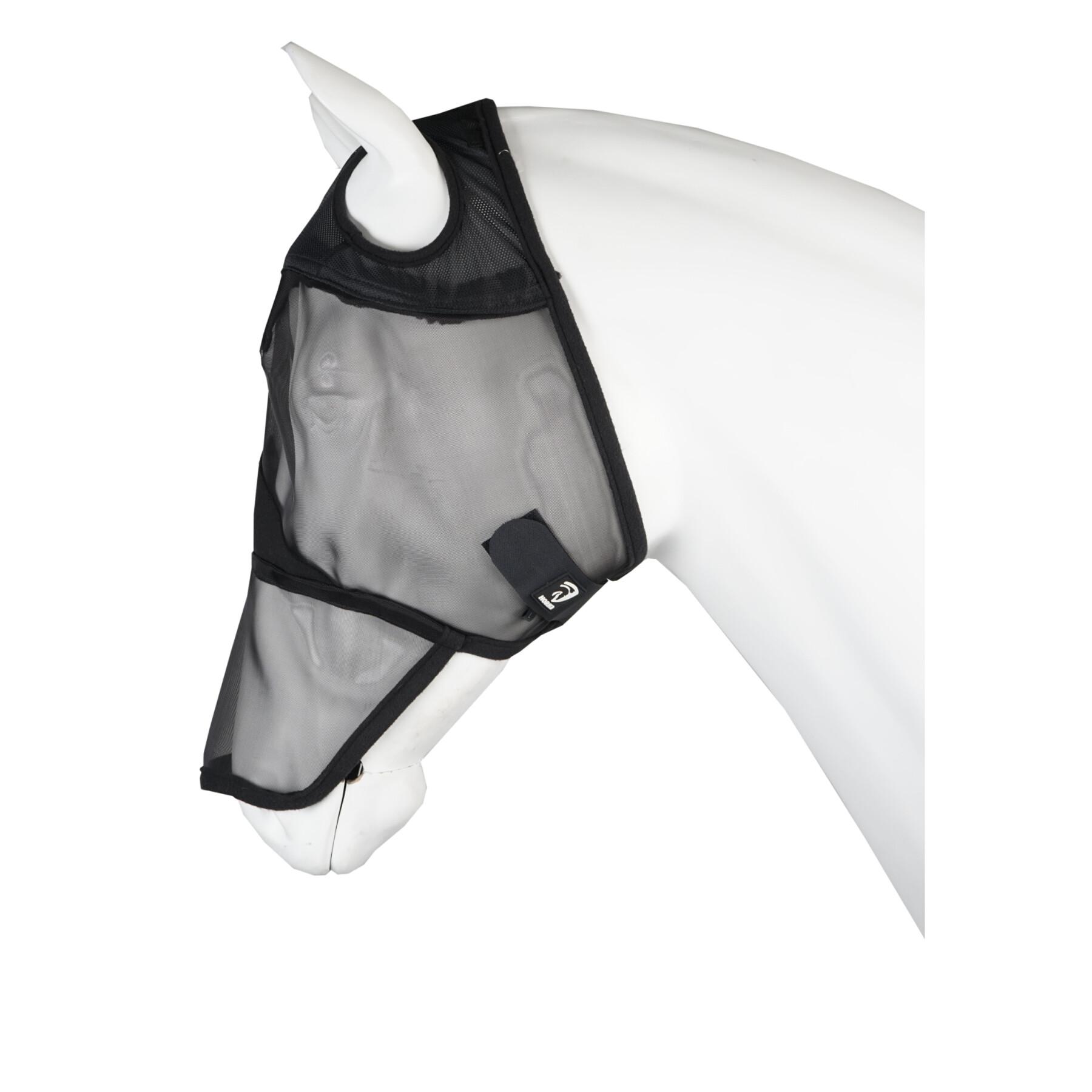 Máscara anti moscas con nariz para caballos con protección uv Horka