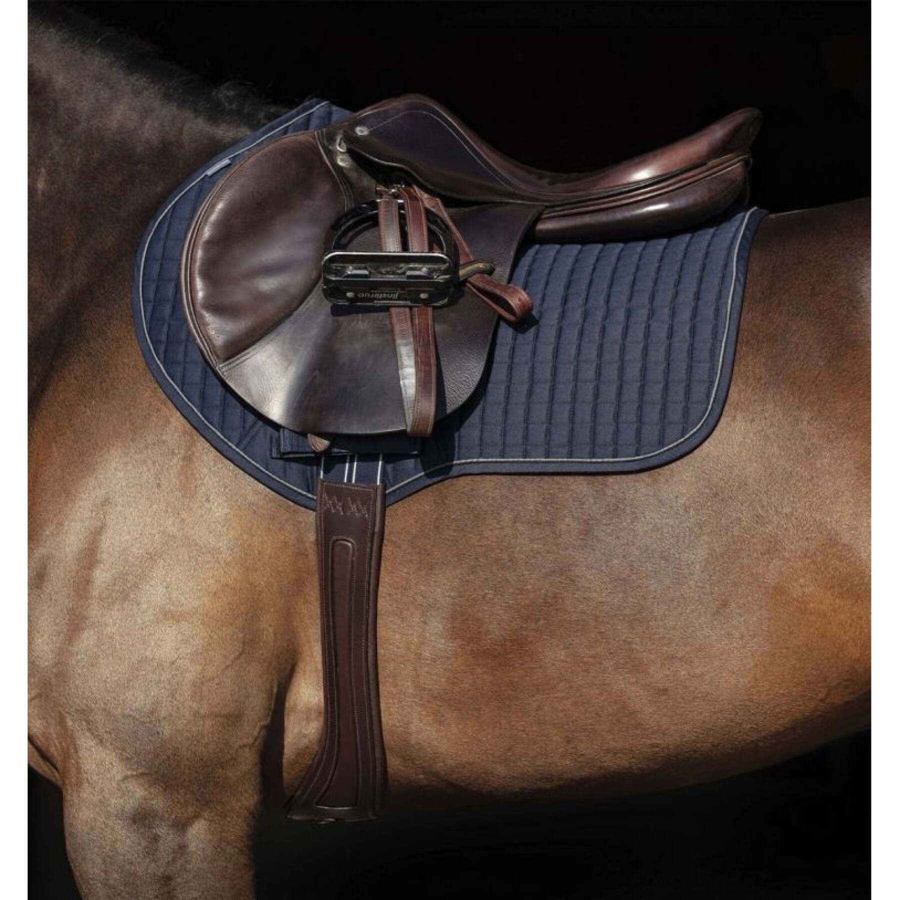 Cincha de cuero para caballos Horseware Rambo Micklem Comfort