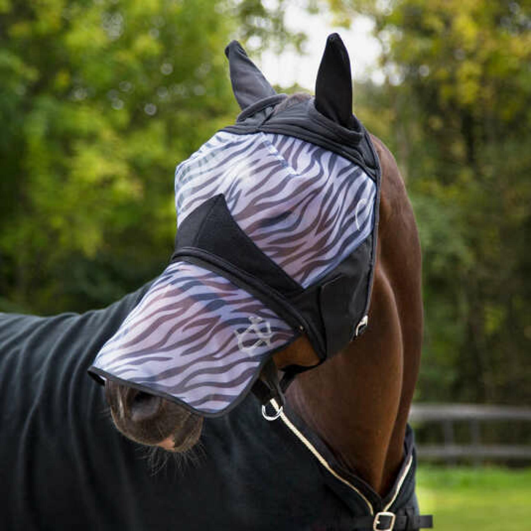 Máscara antimoscas para caballos Horze Zebra