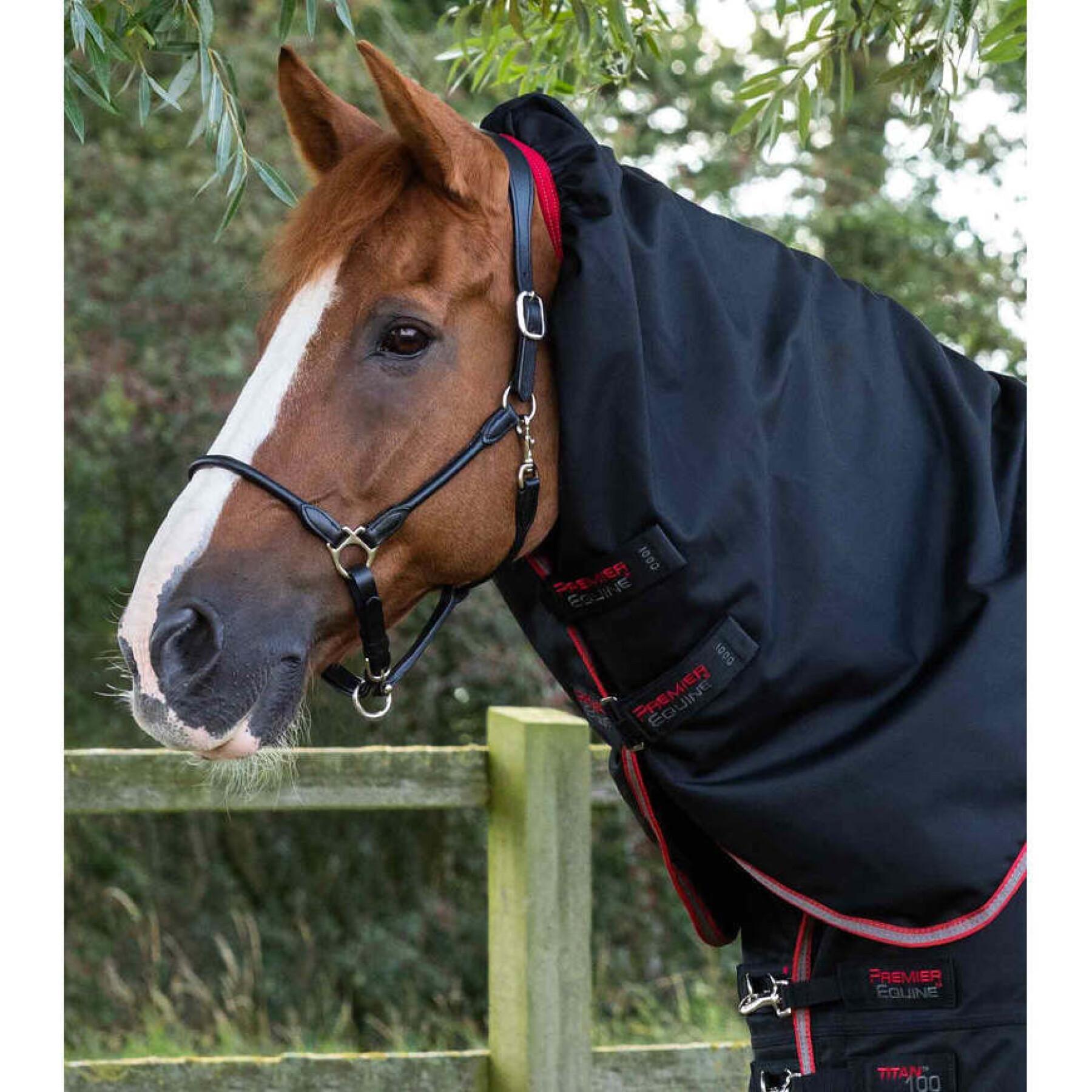 Manta de exterior para caballos con cubrecuello Premier Equine Titan 100g 