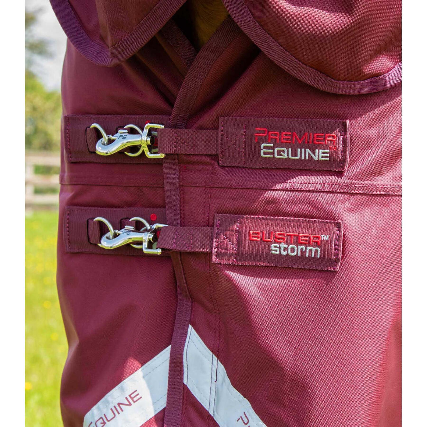 Manta impermeable para caballos con cubrecuello Premier Equine Buster Storm Classic 90 g