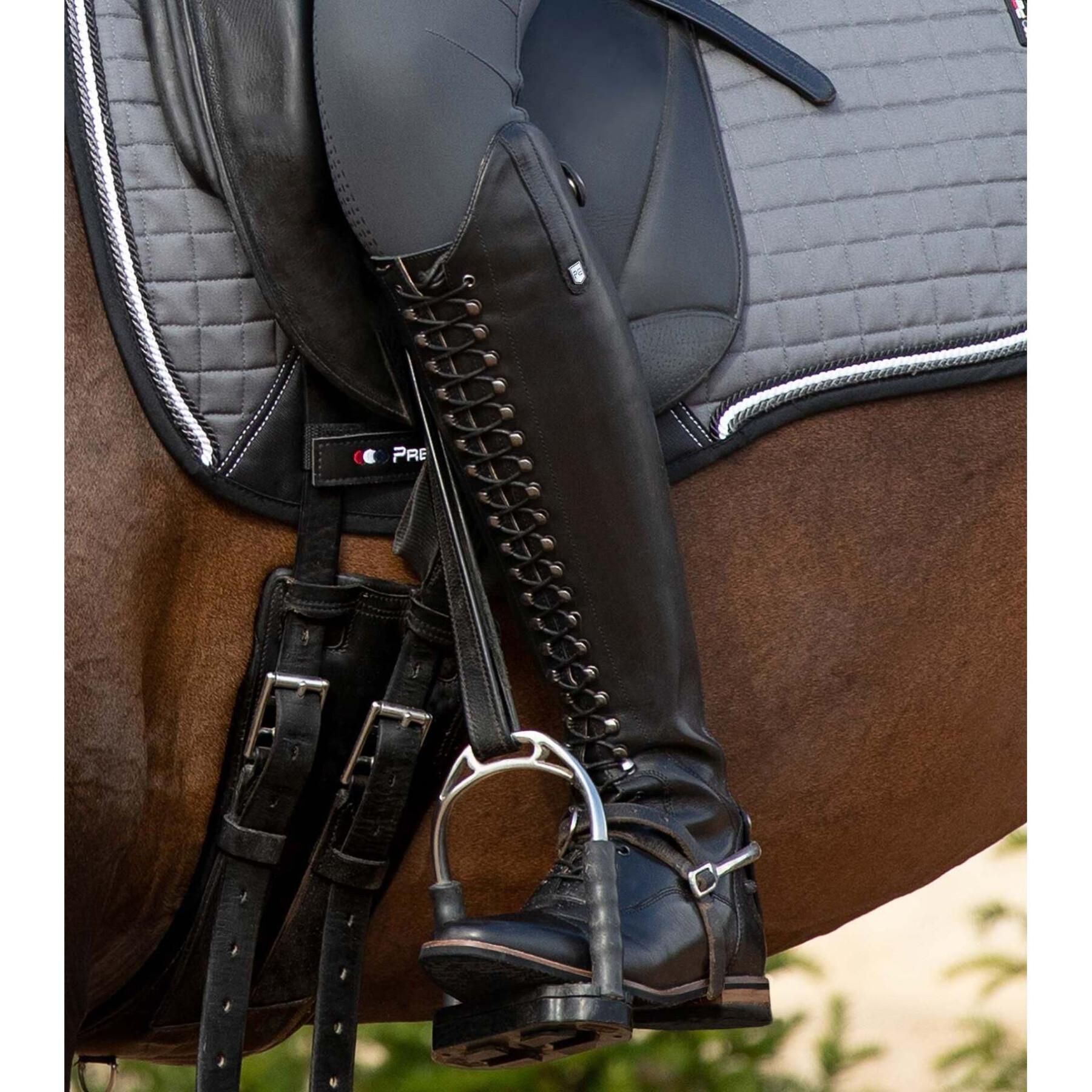 Botas equitación de cuero con cordones para mujer Premier Equine Maurizia Wide Large