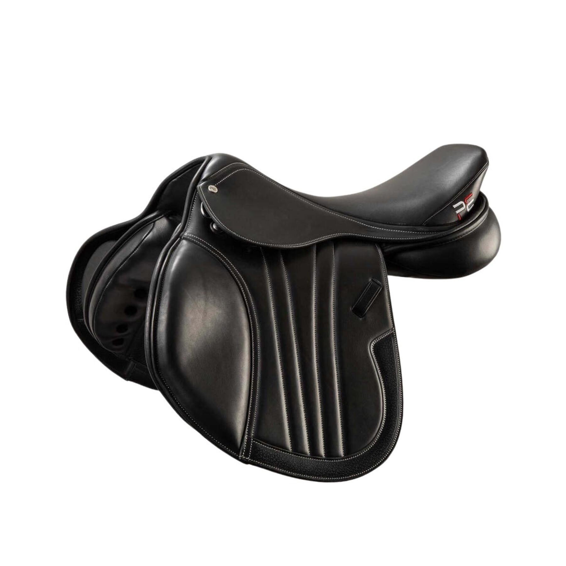 Silla de montar de cuero para caballos Premier Equine Chamonix Close Contact
