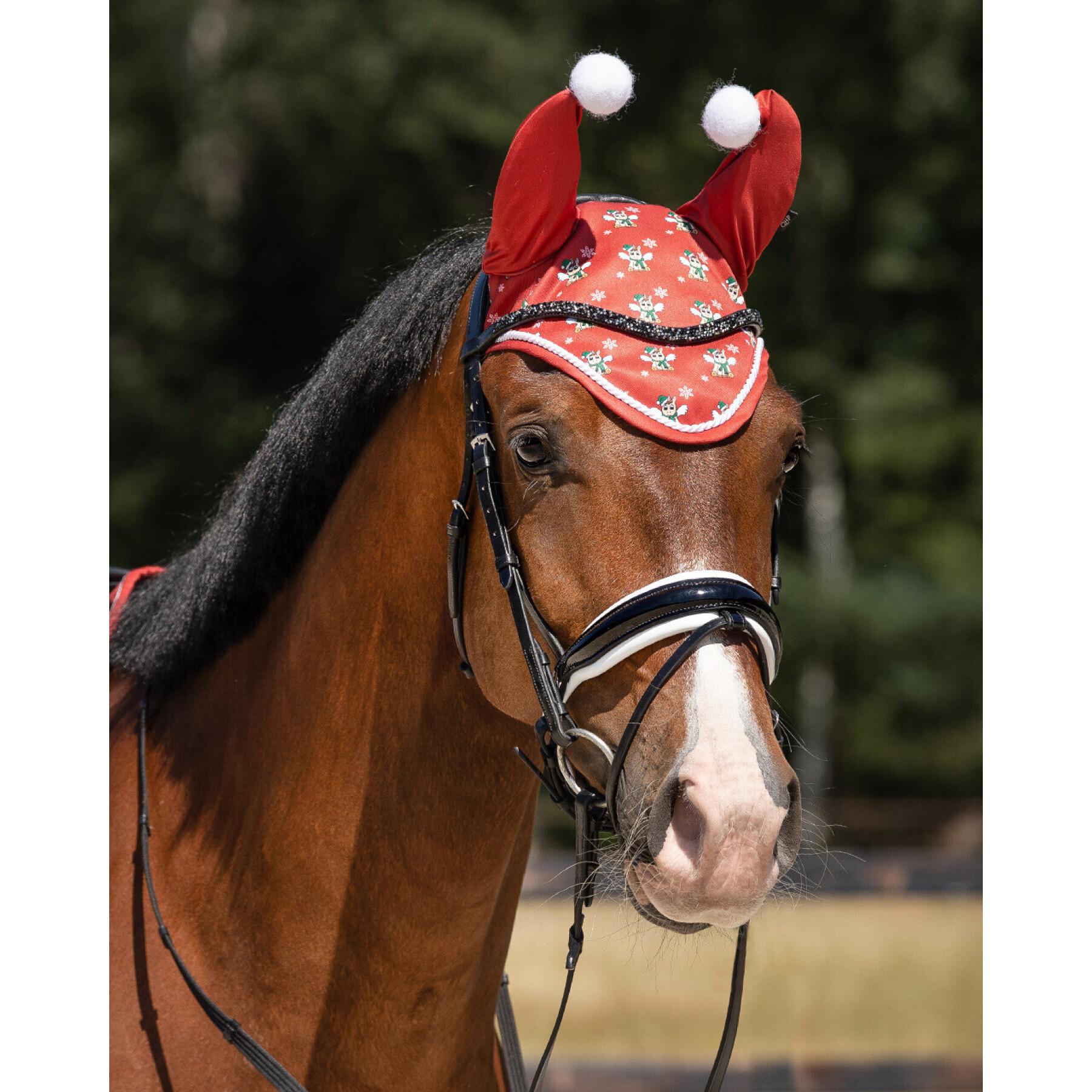 Orejeras para caballo QHP Merry Christmas