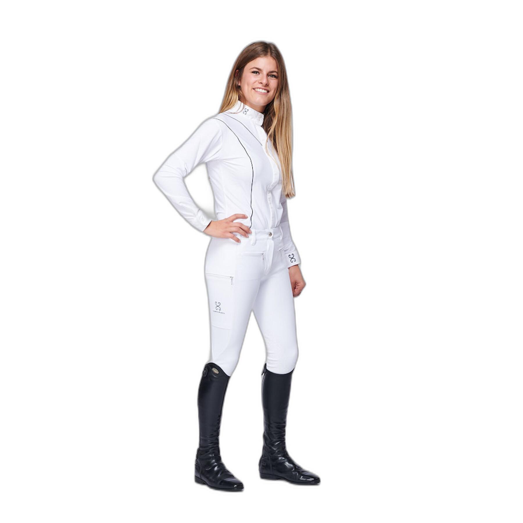 Pantalón equitación mid grip para mujer Sabbia Bianca Venus