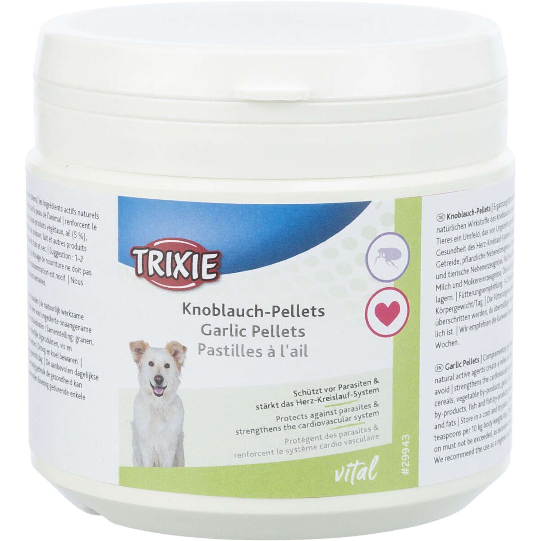 Complemento alimenticio para perros pasteles con ajo Trixie (x6)