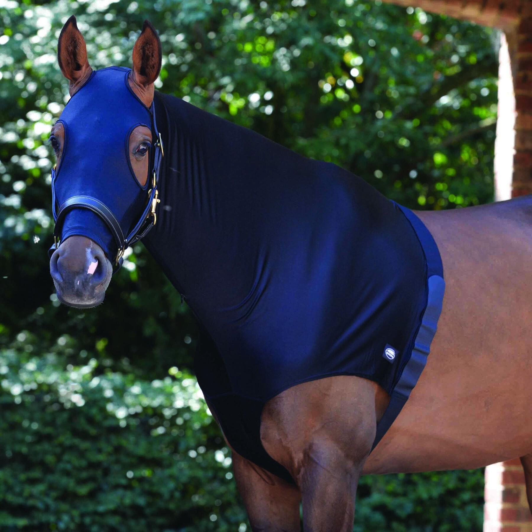 Protector de hombros para caballos con cubrecuello elástico Weatherbeeta