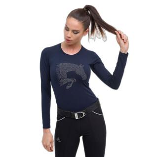 Camiseta de manga larga para mujer Cavalliera Jumping star