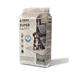 Paquete de 10 toallas higiénicas para perros Croci CaniFrancia Super Nappy