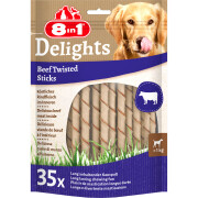 Golosinas para perros 8 IN 1 Twisted Sticks Beef (x35)